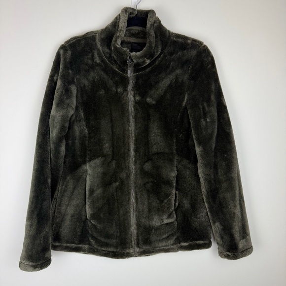 32 Degrees Jackets & Blazers - 32 DEGREE HEAT Plush Faux Fur Fleece Dark Olive Green Jacket size Small